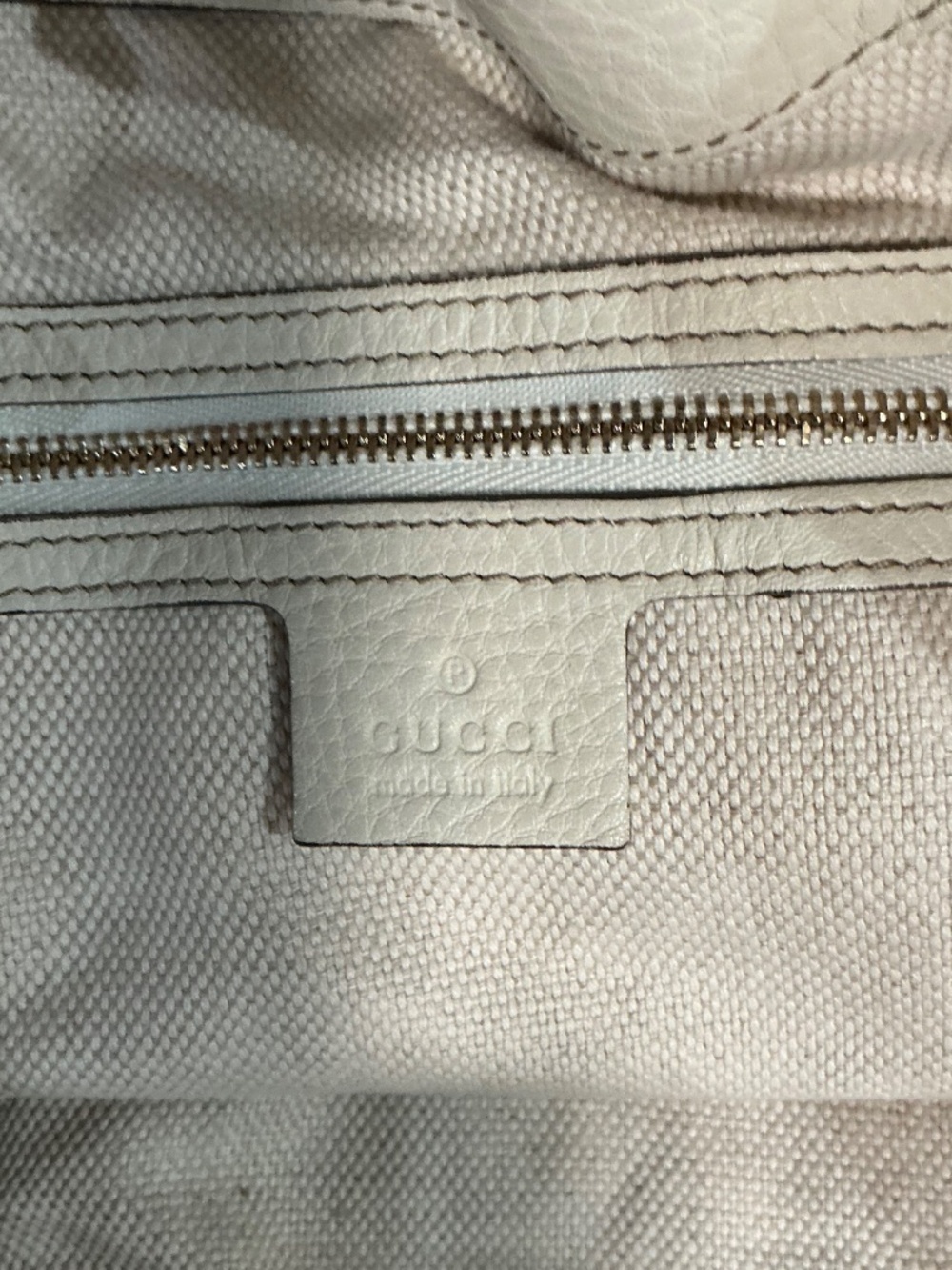 GUCCI SOHO large ivory tote bag - Picture 14 of 16